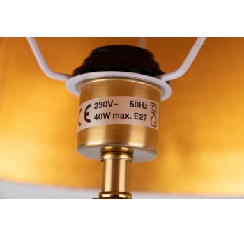 Lámpara Sobremesa Metal Mármol Aisha 40x40x67
