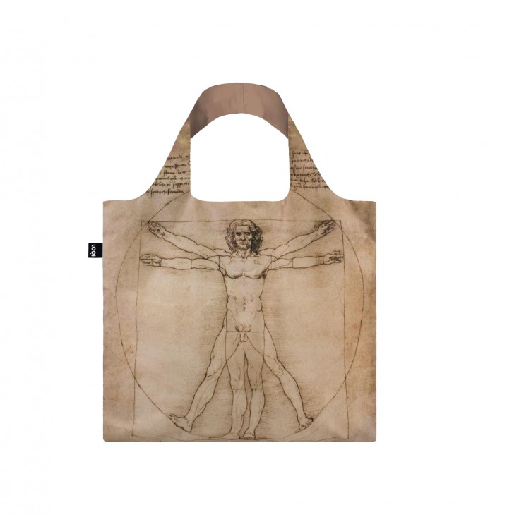Bolsa de la compra plegable Da Vinci Hombre de Vitruvio