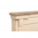 Cabecero madera natural y beige Dabisks 163x10x135 cm