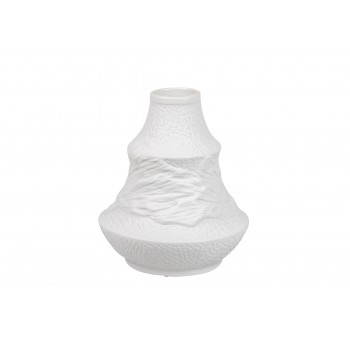 Florero Ceramica Blanco Itaca 21x7x25 Cm