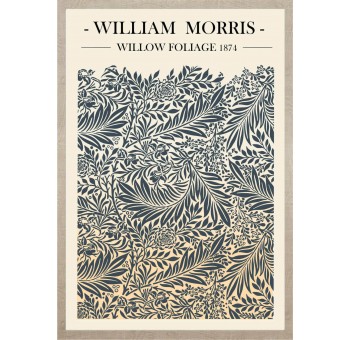 Cuadro lienzo enmarcado William Morris 90x60