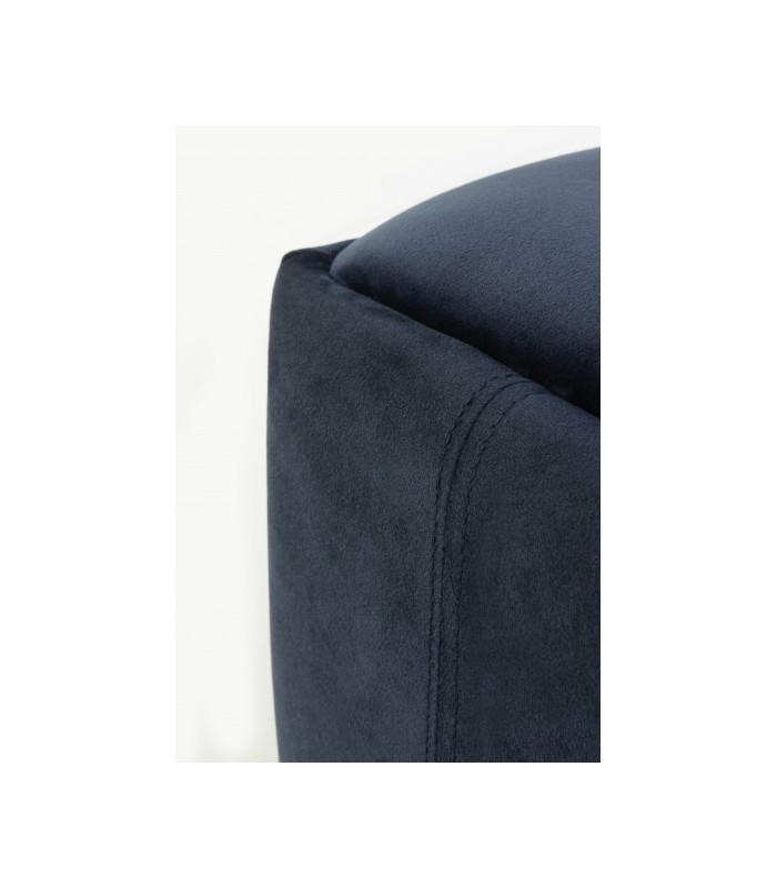 Puf Kitale terciopelo azul