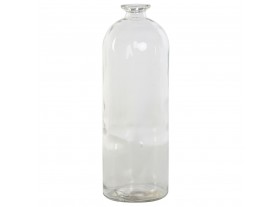 Jarrón botella antigua cristal reciclado 5.5L transparente
