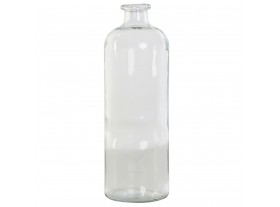 Jarrón botella antigua cristal reciclado 1.5L transparente