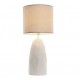 Lámpara de mesa Rusten blanca