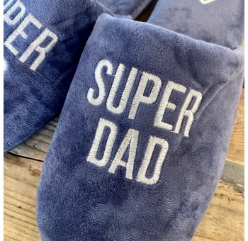Zapatillas adulto Super Dad azules Super Papá
