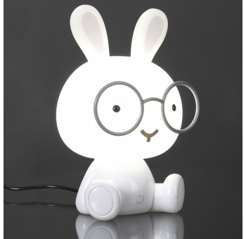 Lámpara infantil quitamiedos Conejo con gafas