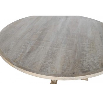 Mesa comedor redonda Delfan 150x150x76 madera maciza