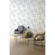 Sillón Bojnord tapizado borreguito blanco