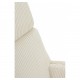 Mecedora Bojnord tapizado simil pana blanco