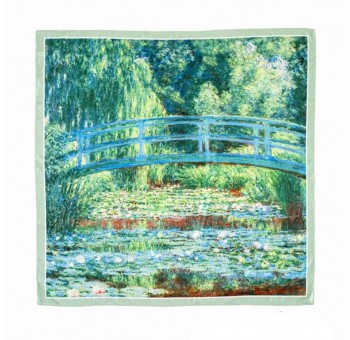 Pañuelo cuello decorado El Puente Japonés Monet