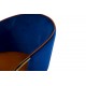 Silla Giratoria Velvet Naranja Azul 55x58x77 Cm
