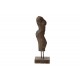 Figura Torso Mujer Piedra Marrón 20x20x60 Cm