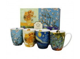 Juego 4 tazas en caja regalo Van Gogh