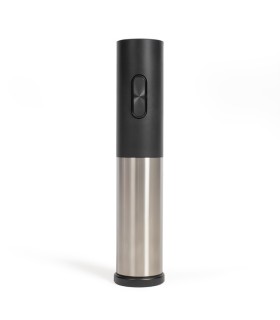 Sacacorchos eléctrico negro y plateado