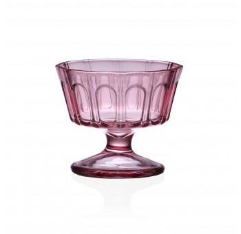 Copa helado rosa cristal