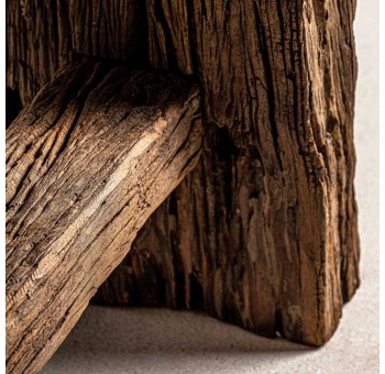 Consola Lignum madera natural 176x36x75
