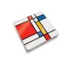 Pack 6 posavasos Piet Mondrian