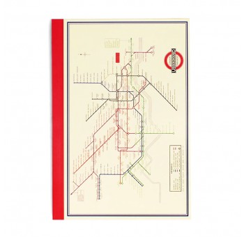 Cuaderno A5 Mapa del Metro Londres