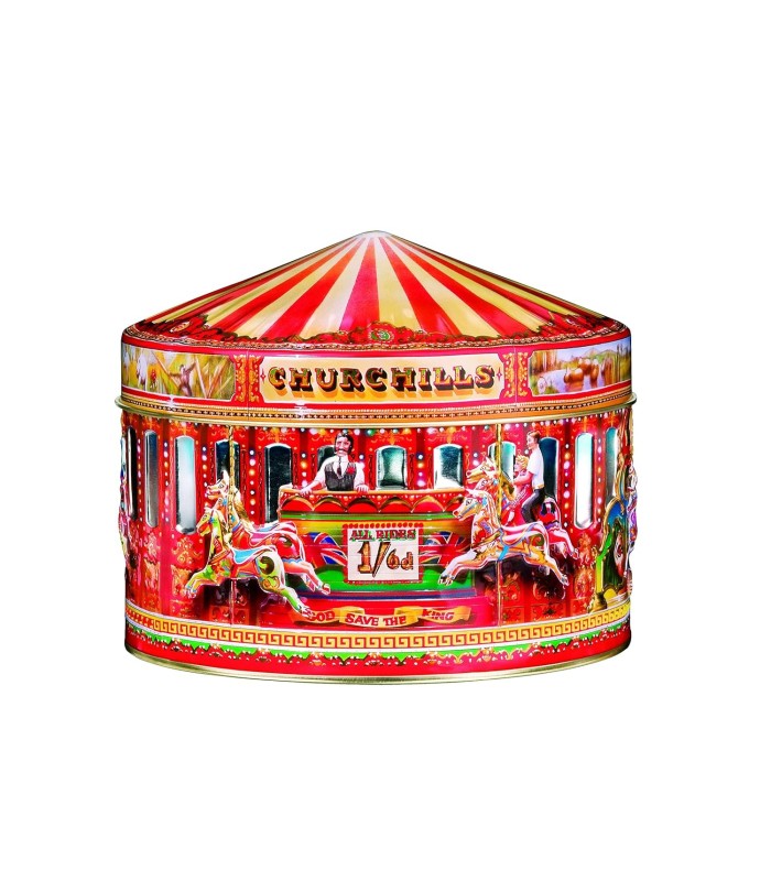 Caja carrusel metal relieve Churchills