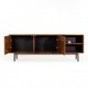 Mueble Tv 2 puertas Sisak acero y madera de mango 140X50