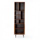 Mueble librería 2 puertas Sisak acero y madera de mango 55X190