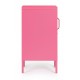 Mesa de noche 1 puerta Barka acero rosa 40X76