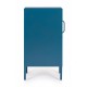 Mesa de noche 1 puerta Barka acero azul 40X76