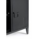 Mueble Tv 2 puertas Barka acero negro 40X58.5