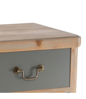 Consola Kasba madera verde 2 cajones 90x30x80