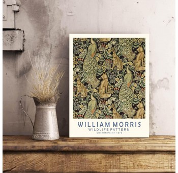Cuadro lienzo William Morris Wildlife 50x40