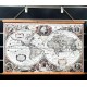 Cuadro lienzo con cuerda Mapa Mundi antiguo