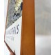 Cuadro lienzo enmarcado nogal William Morris floral 70x50