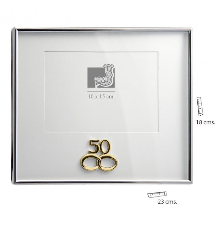 Portafotos 10x15 Bodas de Oro 50 aniversario