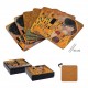 Set 6 posavasos El Beso Gustav Klimt en caja