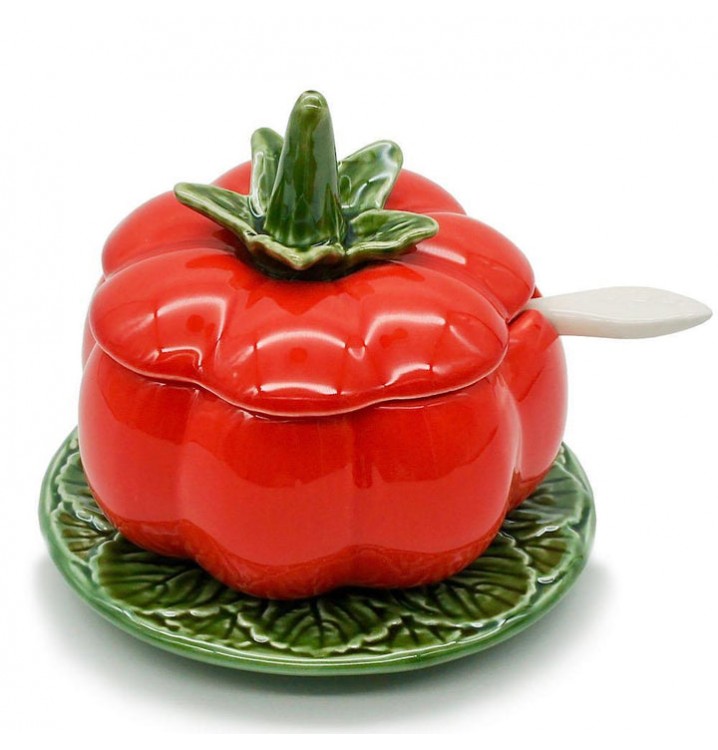 Salsera azucarero cerámica Tomate