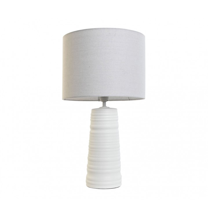 Lámpara de mesa Balquis blanca cerámica