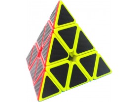 Cubo Magico Pyraminx 3x3 Speed Carbon Fiber
