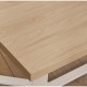 Mesa comedor Ekell metal blanco madera natural