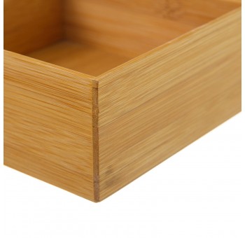 Caja organizador bambú 15x15x6.5