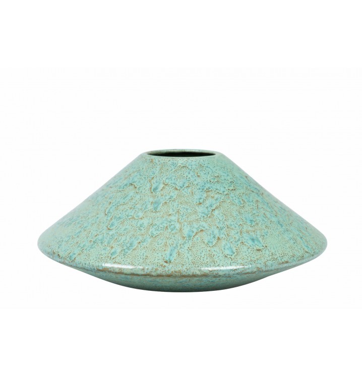Florero Ceramica Verde 33x33x15 Cm
