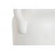 Jarrón cerámica artesanal blanco 36x31x50