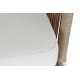 Conjunto sofá 4 piezas exterior blanco 151,5x72x70