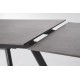 Mesa comedor extensible Stuhl acero y porcelánico negro 160/240X90