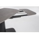 Mesa comedor extensible Stohl acero y porcelánico negro 140/200X80
