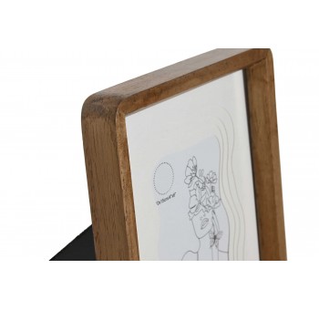 Portafotos de mesa 10x15 madera acacia marrón