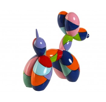 Figura decoración Perrito globo multicolor