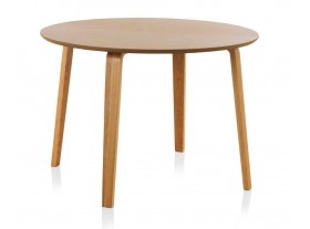 Mesa redonda comedor madera roble Finland modelo 3