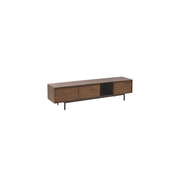 Mueble Tv Modron madera maciza marrón 180X40X45