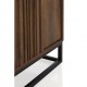 Mueble Tv Fintan madera maciza marrón 115X40X45